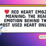red heart emoji meaning