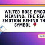 wilted rose emoji meaning
