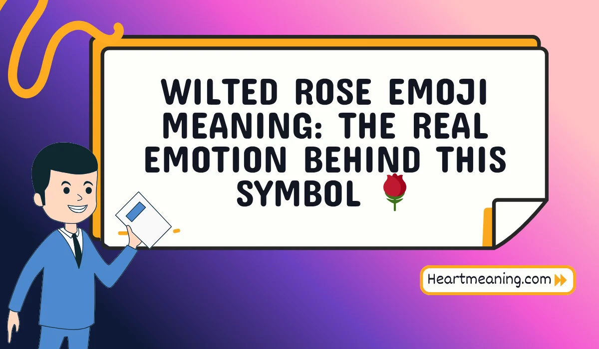 wilted rose emoji meaning