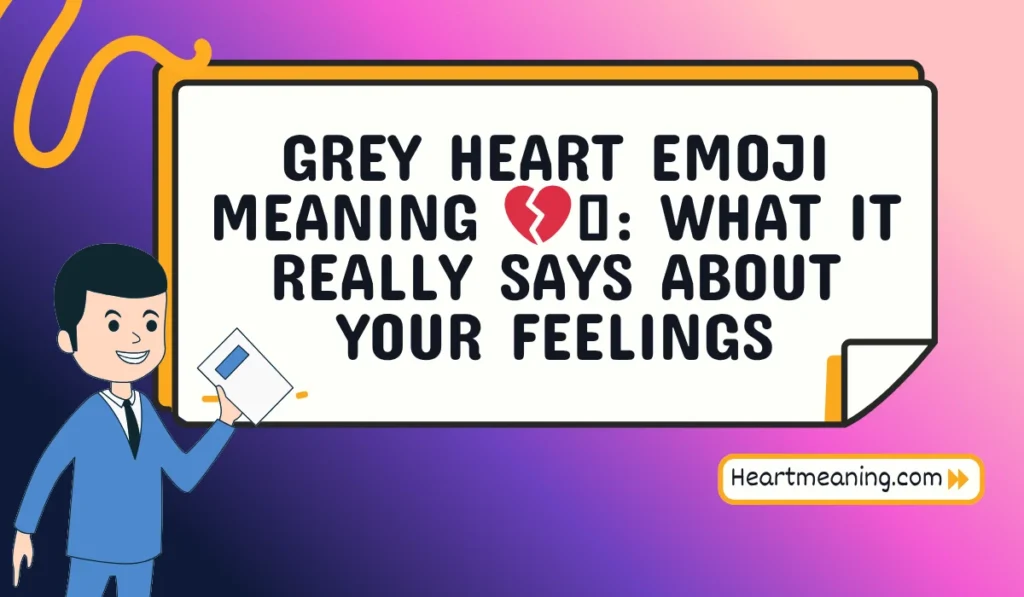 grey heart emoji meaning