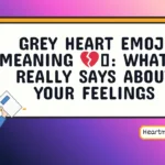 grey heart emoji meaning