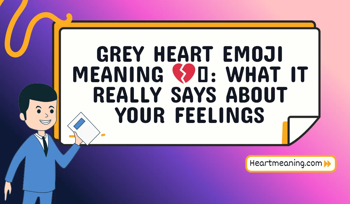 grey heart emoji meaning