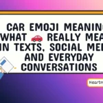 car emoji meaning