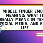 middle finger emoji meaning