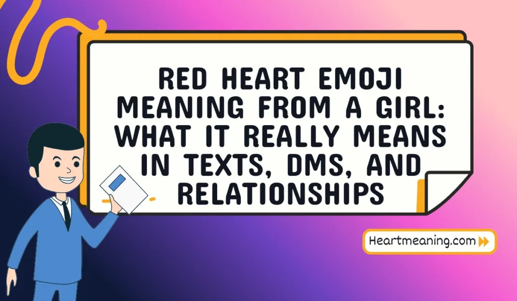 red heart emoji meaning from a girl