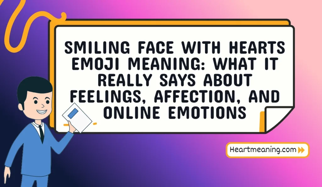smiling face with hearts emoji meaning
