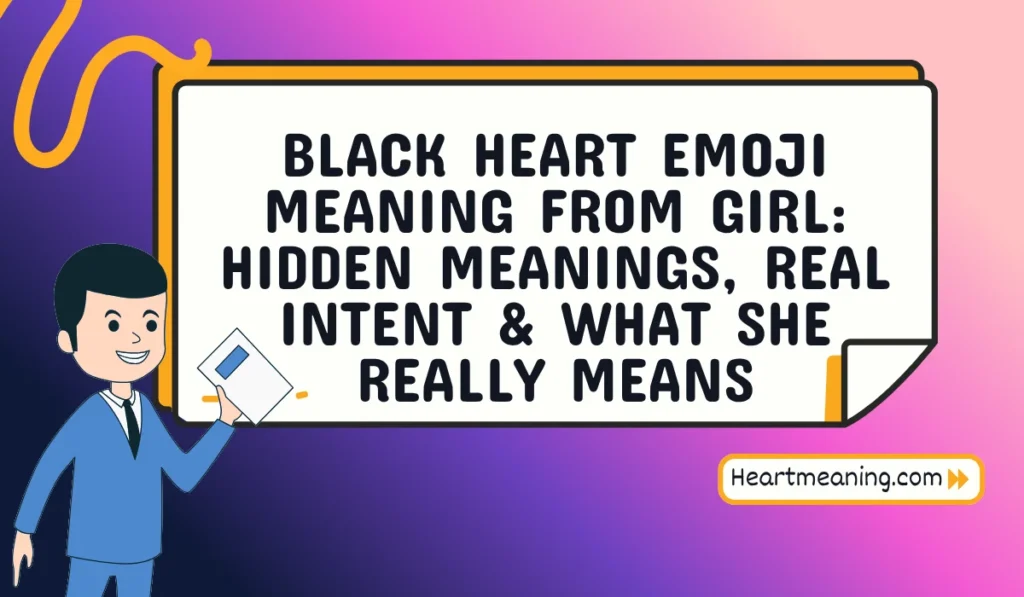 black heart emoji meaning from girl