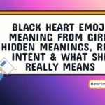 black heart emoji meaning from girl