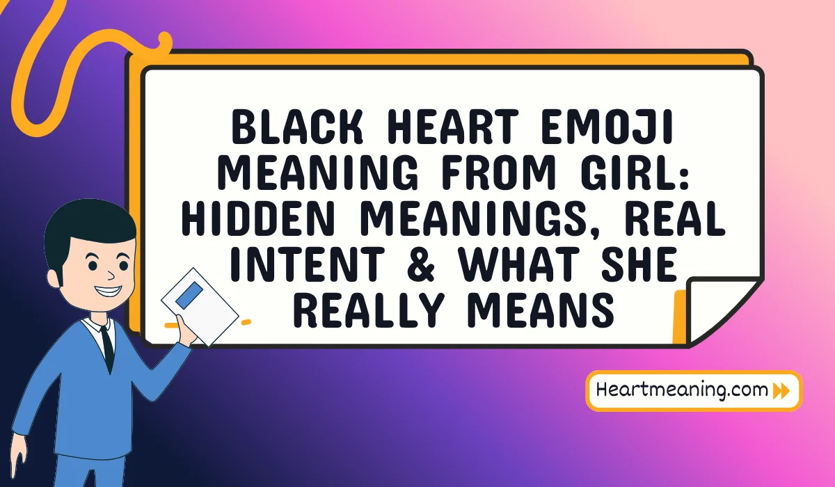black heart emoji meaning from girl