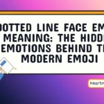 dotted line face emoji meaning