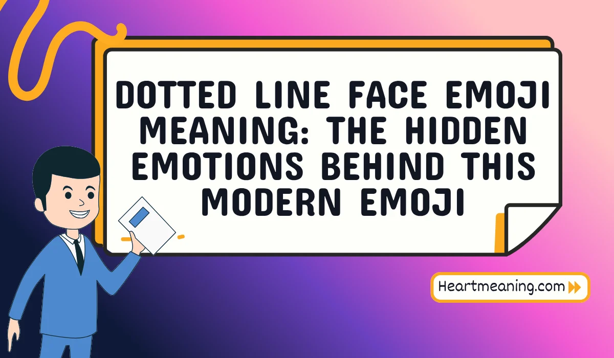 dotted line face emoji meaning