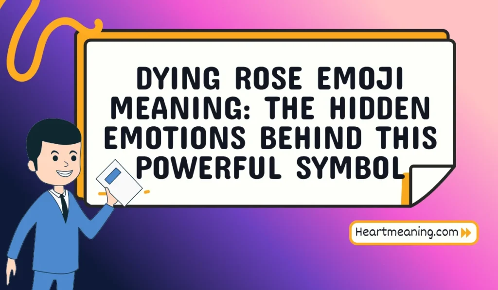 dying rose emoji meaning