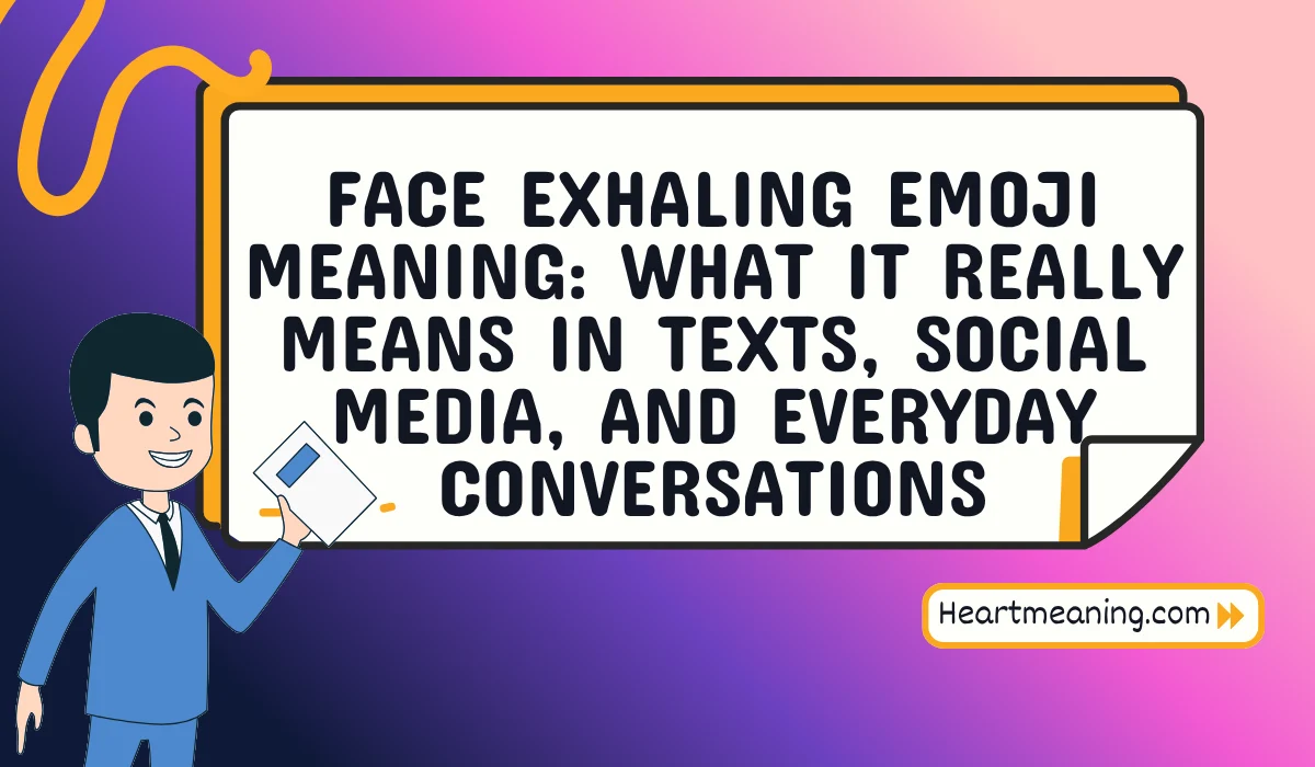 face exhaling emoji meaning