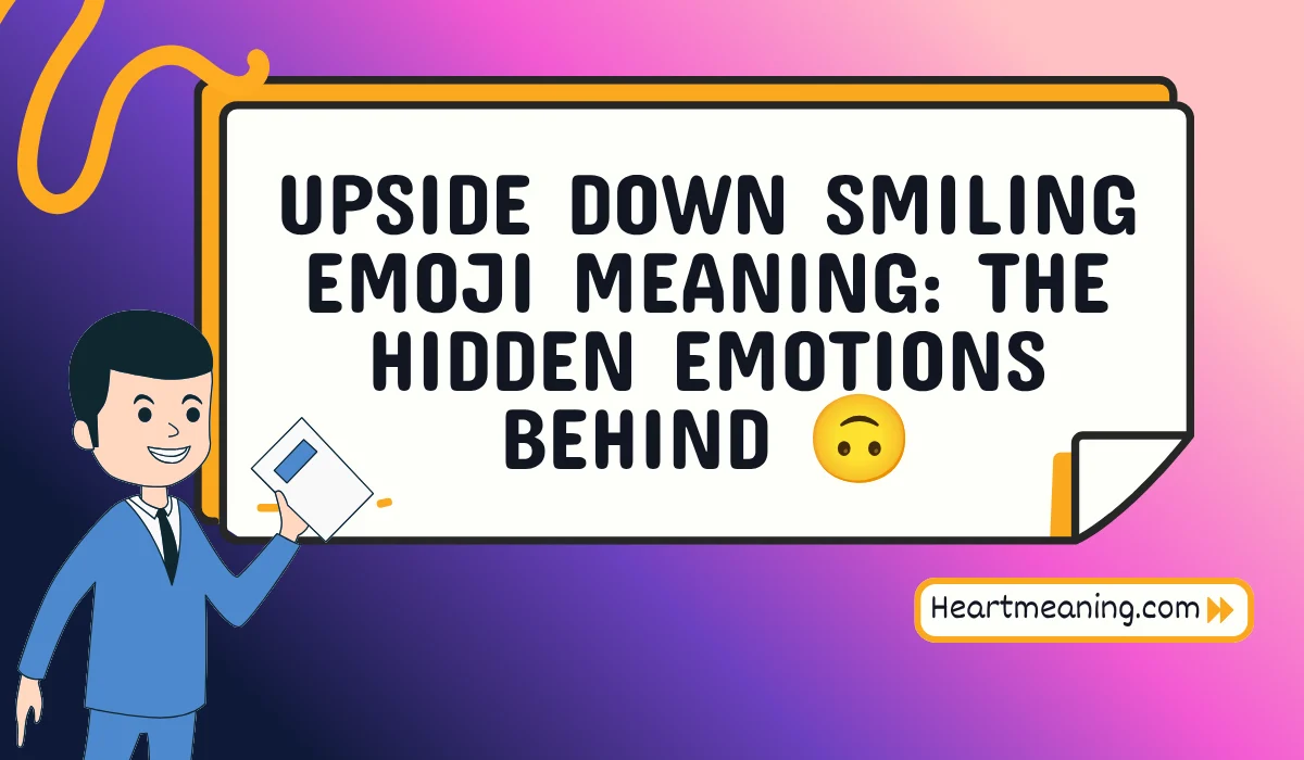 upside down smiling emoji meaning