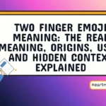 two finger emoji meaning