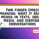 two finger emoji meaning