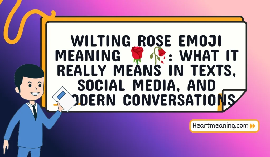 wilting rose emoji meaning