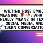 wilting rose emoji meaning