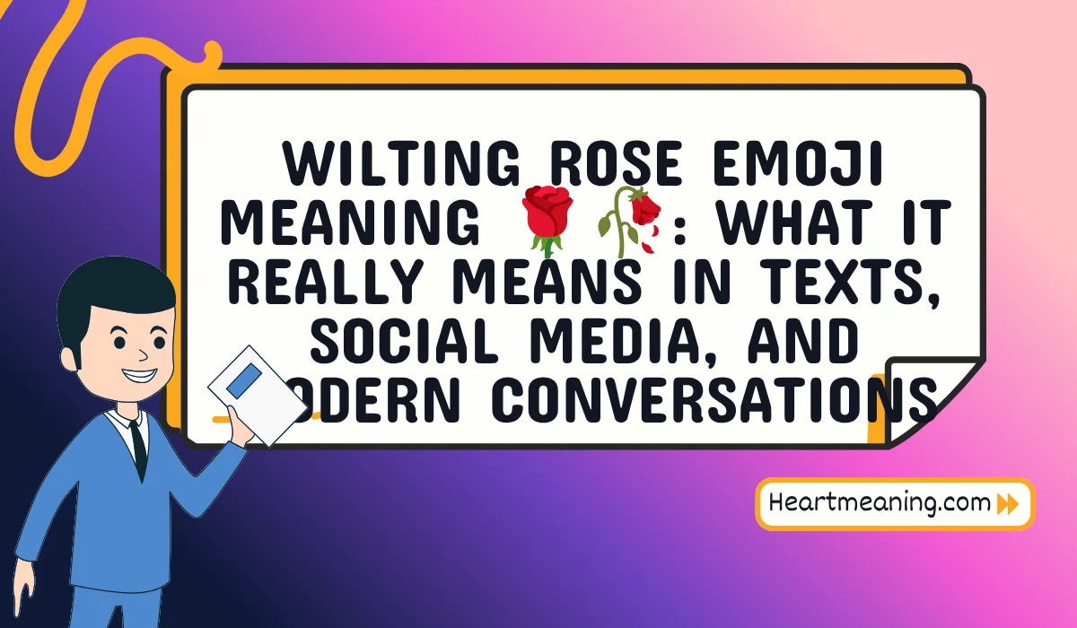 wilting rose emoji meaning