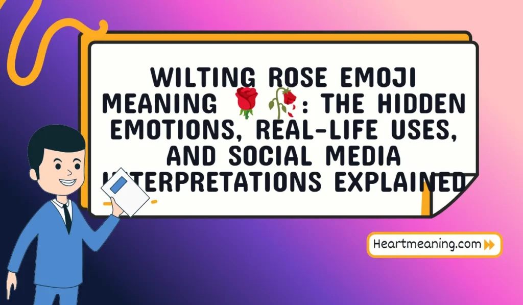 wilting rose emoji meaning
