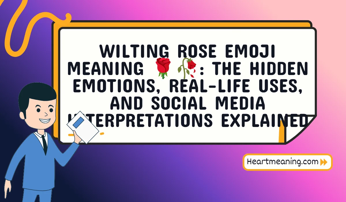 wilting rose emoji meaning